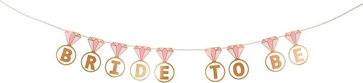 Produktbild Partydeco Banner Rings "Bride to be", mix, 2.5 m (1 pkt / 1 pc.)