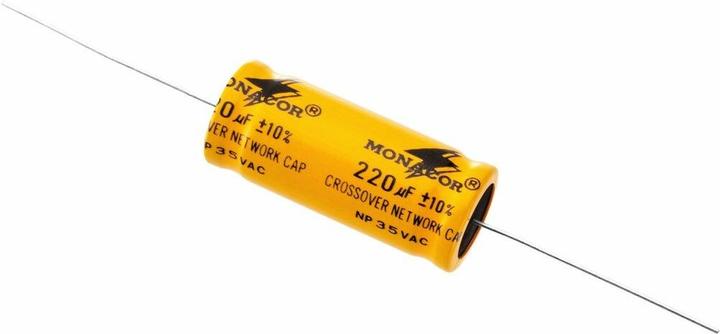 Actual product image Monacor Bipolar electrolytic capacitor