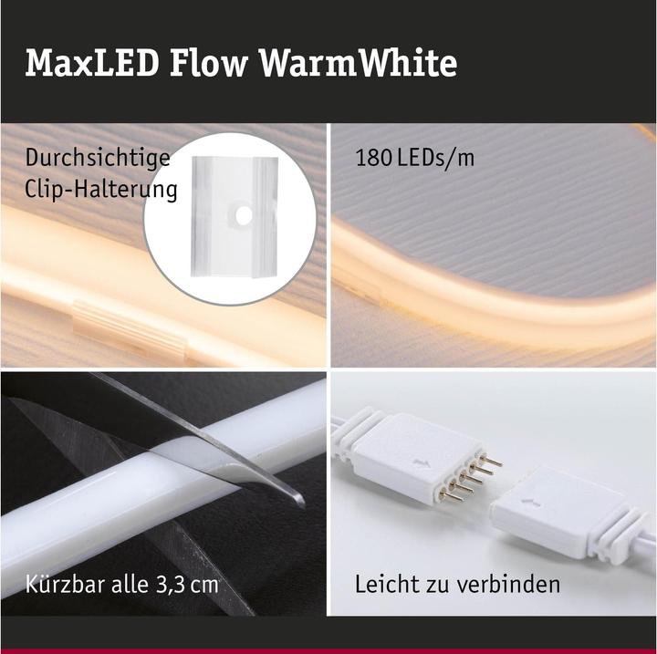 Produktbild Paulmann MaxLED Flow Stripe Set (Warmweiss, 150 cm, Indoor)