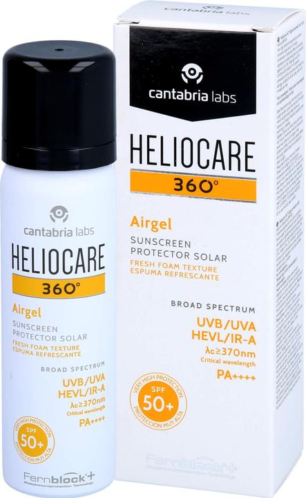Image du produit Heliocare 360° Airgel (Crème solaire visage, SPF 50, 60 ml)