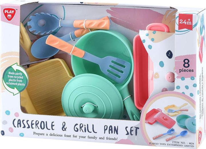 Actual product image Play Frying and grill pan set, 8 pieces.