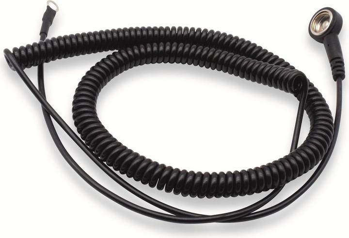 Actual product image Quadrios ESD earthing cable 3.60 m push button 10 mm, ring terminal connection