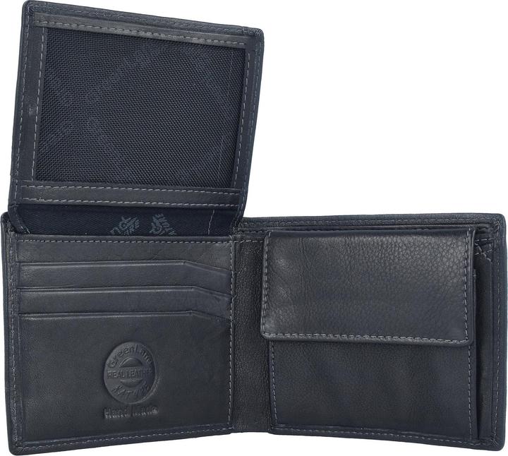 Actual product image Greenland Nature Black Nappa wallet RFID leather 11 cm