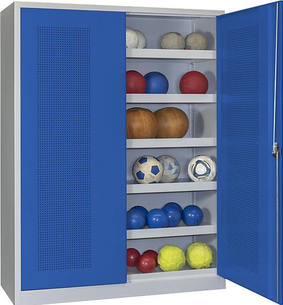 Produktbild kaiserkraft Ball-Flügeltürschrank, Höhe 1950 mm (150 cm, 195 cm)