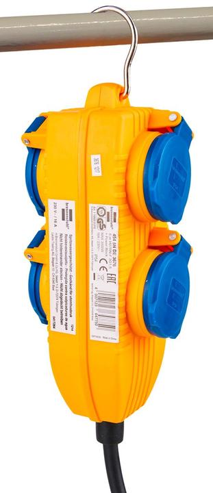 Actual product image Brennenstuhl Construction site cable IP54 with power block 5m black H07RN-F3G1.5 (5 m)