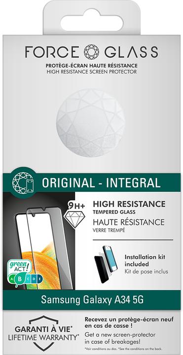 Produktbild Bigben Connected Displayschutz aus Glas (1 Stück, Samsung Galaxy A34 5G)