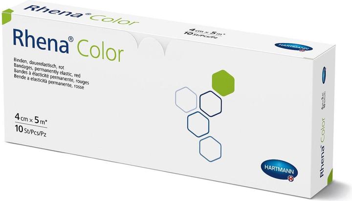 Image du produit Rhena Color Elastische Binden 4cmx5m rot offen
