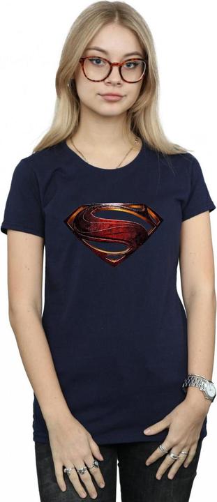 Image du produit Superman T-shirt en coton avec logo pour femme/femme (XL)