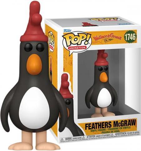 Actual product image Funko Wallace & Gromit POP! animation vinyl figure Feathers McGraw 9 cm