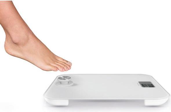 Immagine prodotto Macom Smart Body Scale Bilancia pesapersone elettronica con funzionamento senza batterie Quadrato Bi (180 kg)