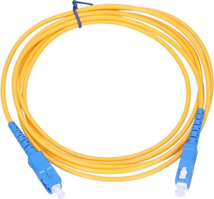 Actual product image Extralink SC/UPC-SC/UPC | Patchcord | Single mode, Simplex, 3mm, 3m, 3m, FTTH, G.657.A1, SC/UPC, SC (3 m)