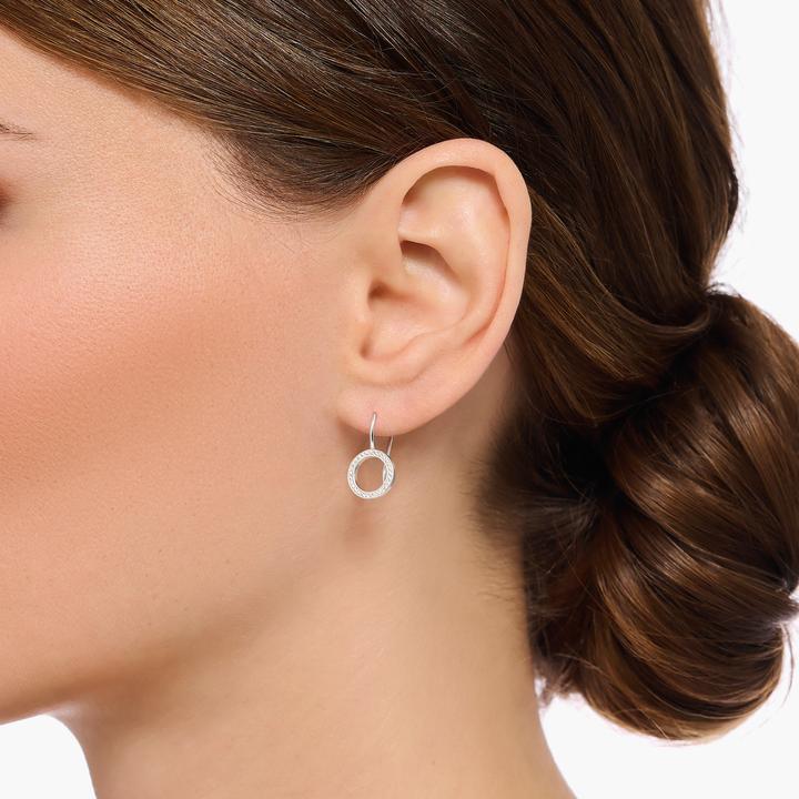 Image du produit Thomas Sabo Boucles d'oreilles en forme de cercle avec pierres blanches Argent (Argent sterling 925)