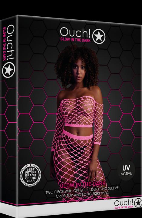 Actual product image Ouch! Long Sleeve Crop Top and Long Skirt (One size)