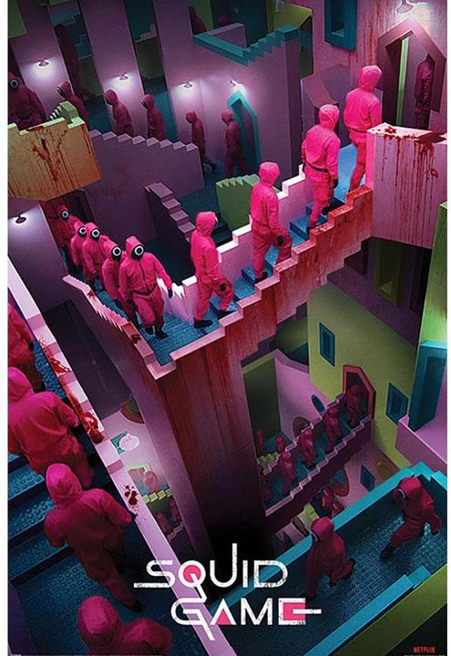 Actual product image Squid Game Poster Crazy Stairs (61 x 91 cm)