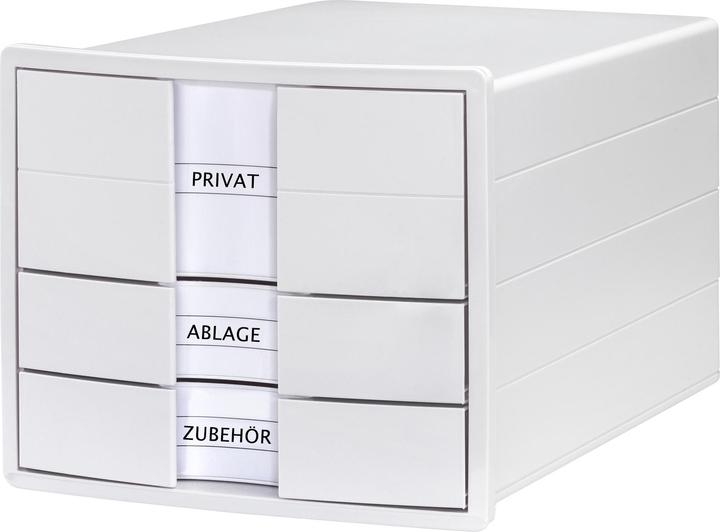 Image du produit Han IMPULS 1017-12 Boîte à tiroirs Blanc DIN A4, DIN C4 Nombre de tiroirs : 3 (A4)