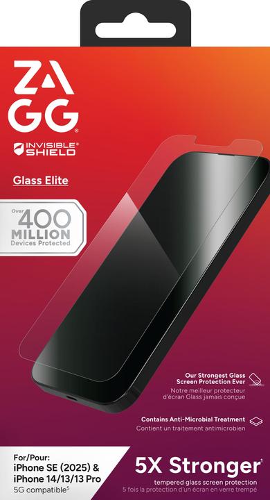 Produktbild Zagg InvisibleShield Glass Elite Screen Protector for iPhone 14/13/13 Pro (1 Stück, Apple iPhone 13)