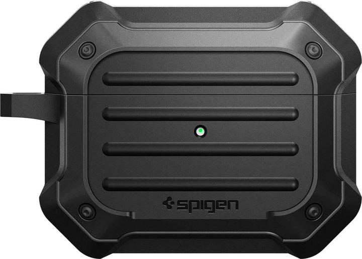 Actual product image Spigen TOUGH ARMOR MAG MAGSAFE Apple AIRPODS PRO 1 / 2 BLACK (Headphone bag)