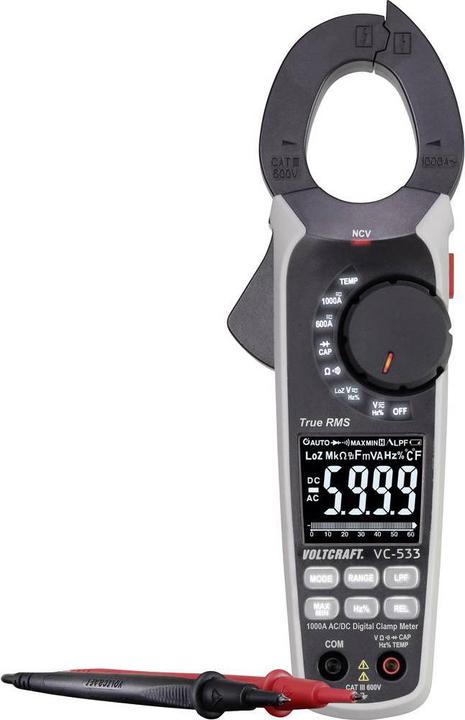 Produktbild Voltcraft Stromzange VC 533 AC/DC (CAT III 600V)