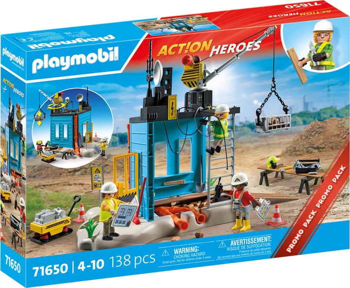 Produktbild Playmobil Baustelle (71650, Playmobil Action Heroes)
