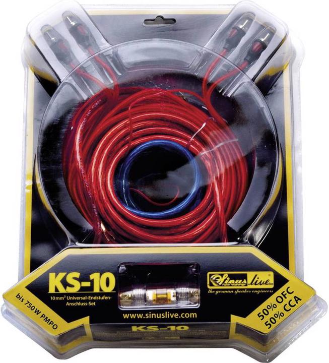 Actual product image Sinuslive Car HiFi power amplifier connection set Sinus Live KS 10
