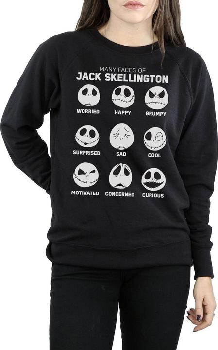 Immagine prodotto Disney Nightmare Before Christmas The Many Faces Of Jack Felpa Donna (XXL)