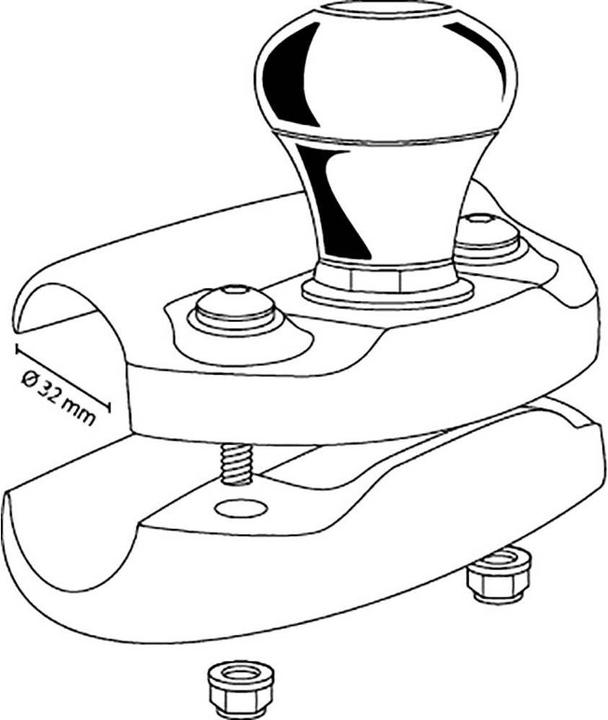 Actual product image HP Autozubehör Steering wheel knob Agropa
