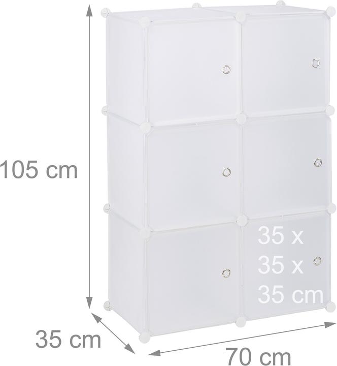 Produktbild Relaxdays Regalsystem (70 x 35 x 105 cm)