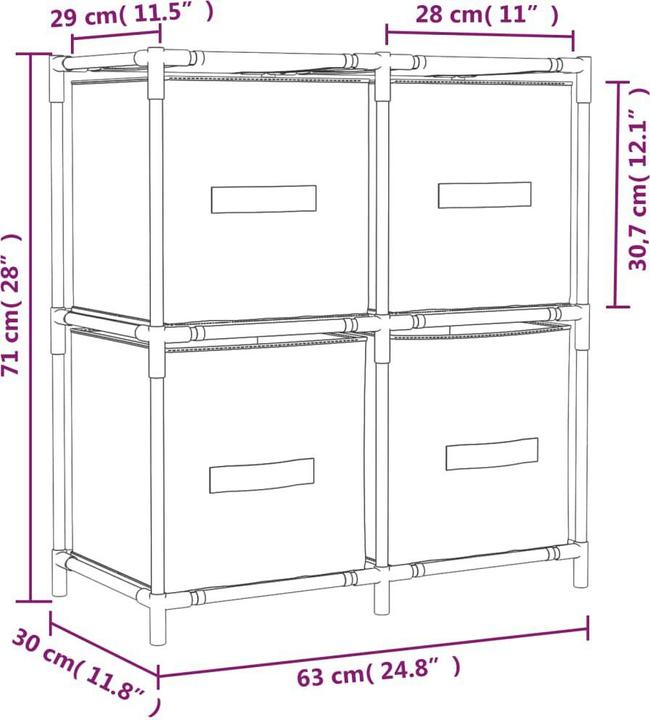 Produktbild VidaXL Goober (63 x 30 x 71 cm)