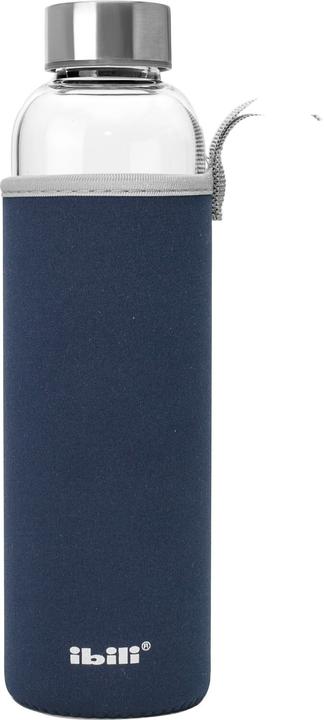 Produktbild Ibili Trinkflasche mit dunkelblauen Hülle 550 ml Praktische und stylische Flasche mit Neoprenhülle