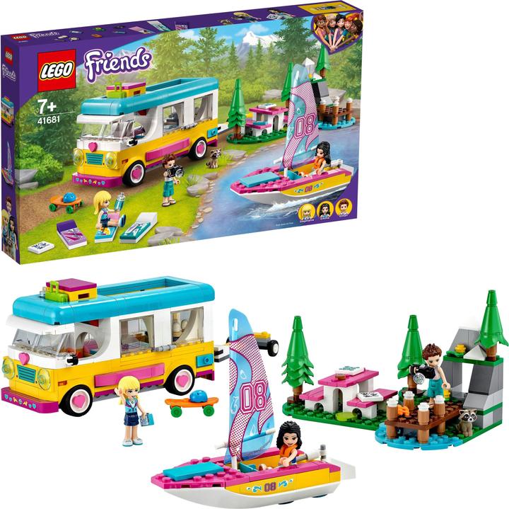 Actual product image LEGO Friends 41681 Forest camper and sailboat (41681, LEGO Friends)