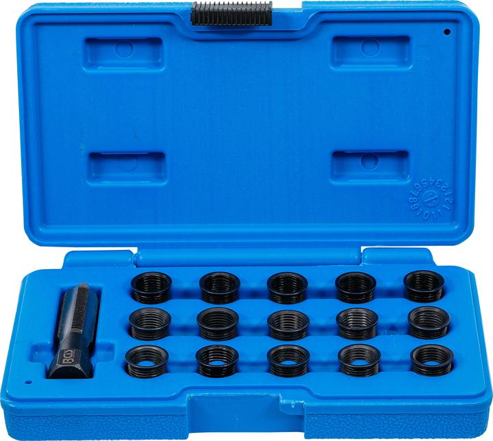 Actual product image BGS Repair Kit for Spark Plug Threads M14 x 1.25 mm 16 pcs.