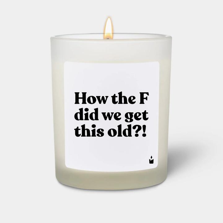 Actual product image Chatty Candles Scented candle Flowery How the F did we get this old?!