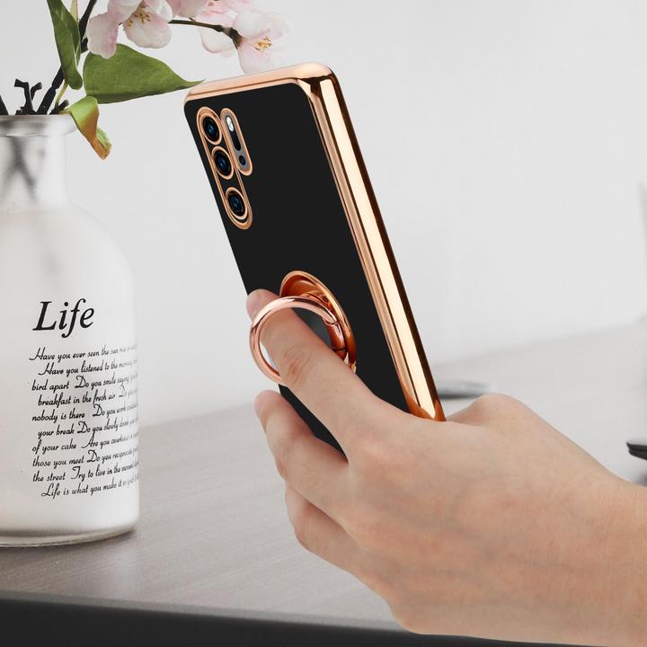 Image du produit Cadorabo Housse pour Huawei P30 PRO en TPU avec protection pour appareil photo et anneau LM089 Style (Huawei P30 Pro)