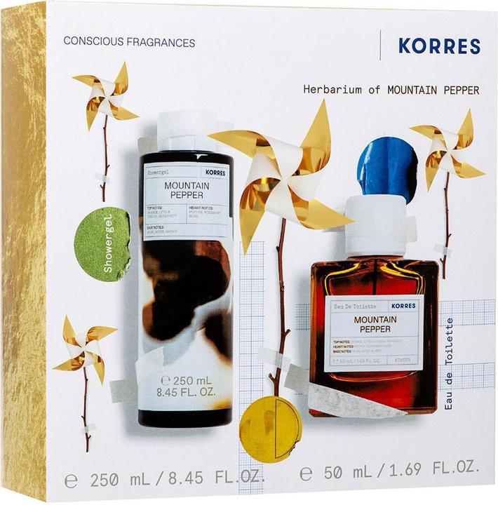 Actual product image Korres Mountain Pepper Eau De Toilette & Shower Gel