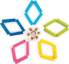 Actual product image Pintoy PT Four Friends Toppling Blocks (German, English, Italian, French)
