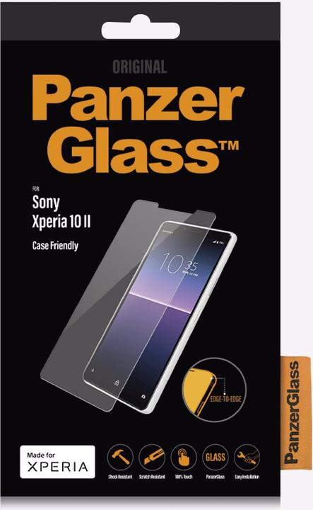 Actual product image PanzerGlass Case friendly (1 Piece, Sony Xperia 10 II)