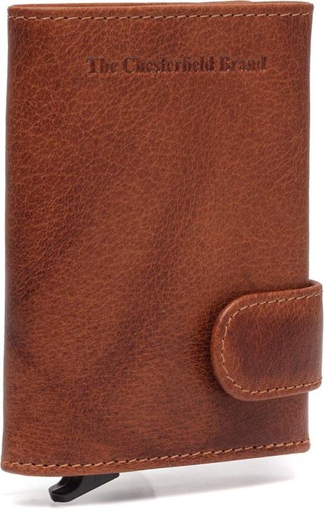 The Chesterfield Brand Antique Buff Kreditkartenetui RFID Schutz Leder 7 cm