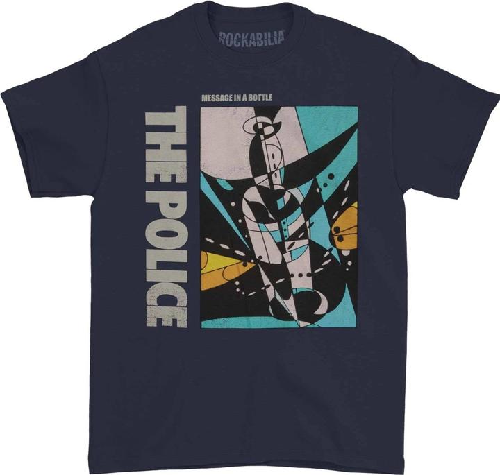 Actual product image Universal Textiles Unisex Adult Message In A Bottle Cotton T-Shirt (M)