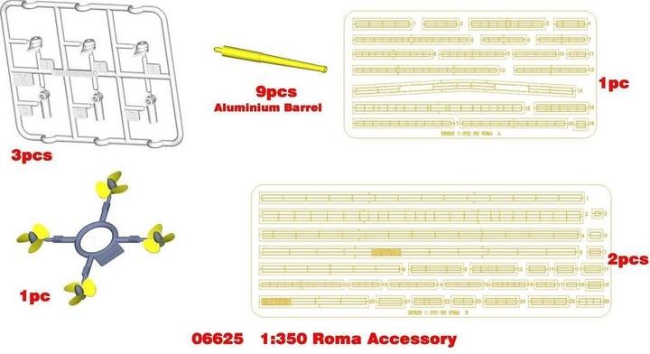 Image du produit Trumpeter Italian Navy Battleship RN Roma Acces.