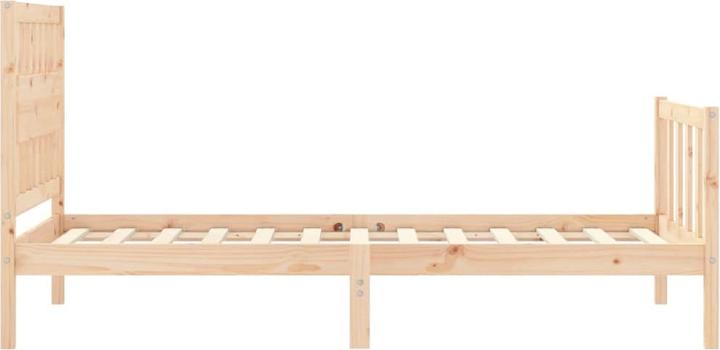 Produktbild VidaXL Massivholzbett mit Kopfteil 100x200 cm (100 x 200 cm)