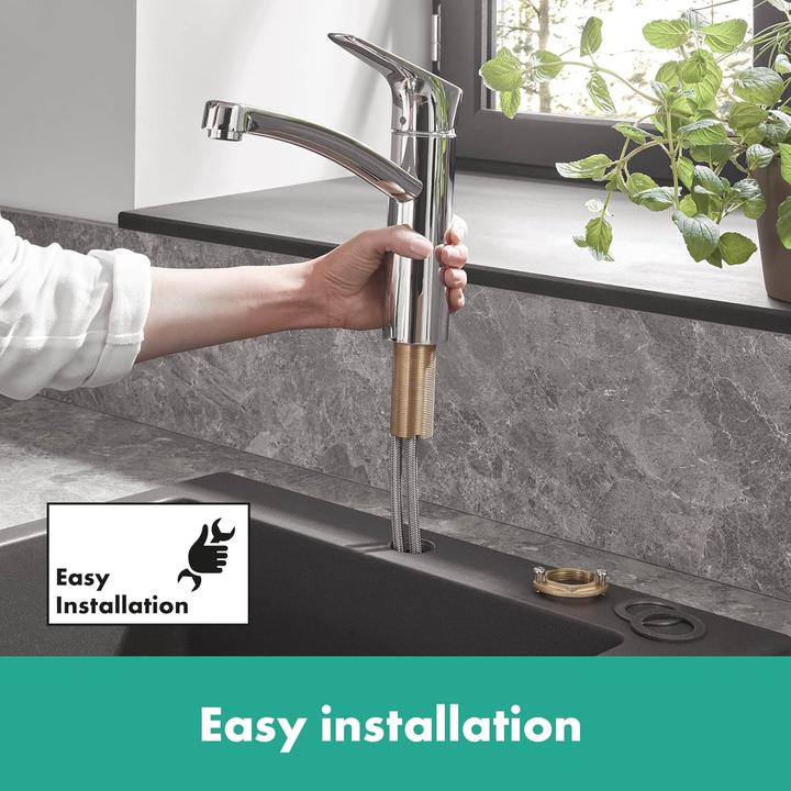 Produktbild hansgrohe Küchenarmatur MyCube, 360° drehbar, wassersparend