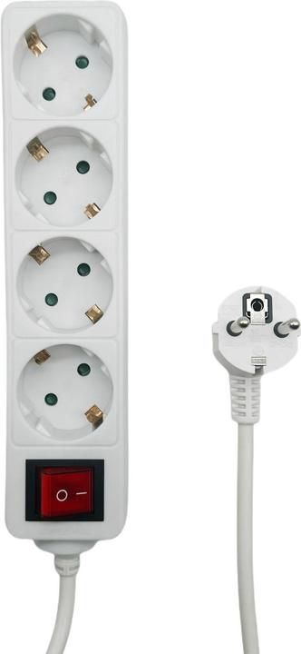 Immagine prodotto MicroConnect Striscia di alimentazione Schuko a 4 vie (4 x, CEE 7/3, 5 m)