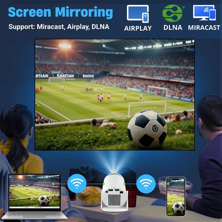Immagine prodotto Limoff 4K Mini Projektor mit Android 11 & Bluetooth 5.2 (160 lm)