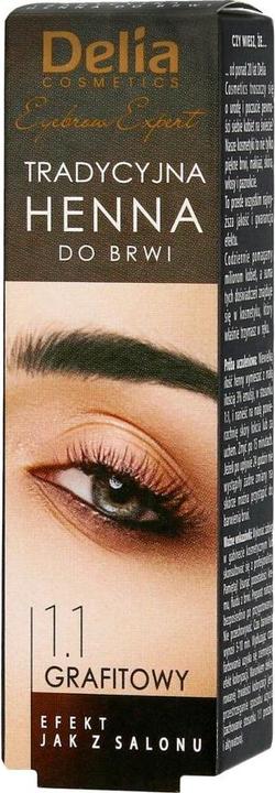 Produktbild Delia Cosmetics Delia - Henna for eyebrows 1.1 Graphite 2g
