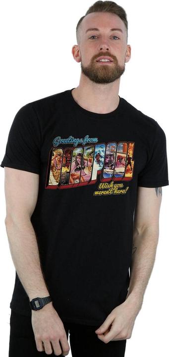 Actual product image Mens Deadpool Greetings T-Shirt (3XL)