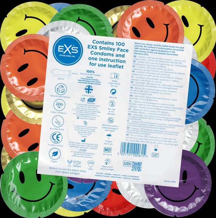 Actual product image Pipedream Smiley Face Regular (100 pcs.)
