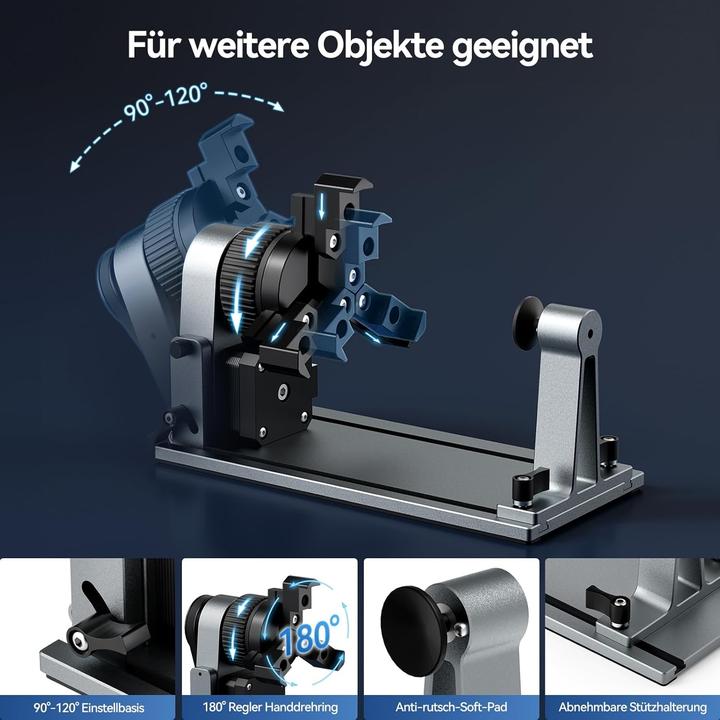 Actual product image Woxcker Laser-Rotationswalze für Gravurmaschinen