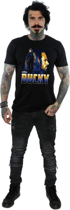 Actual product image Universal Textiles Mens Bucky Barnes Cotton T-Shirt (XXL)