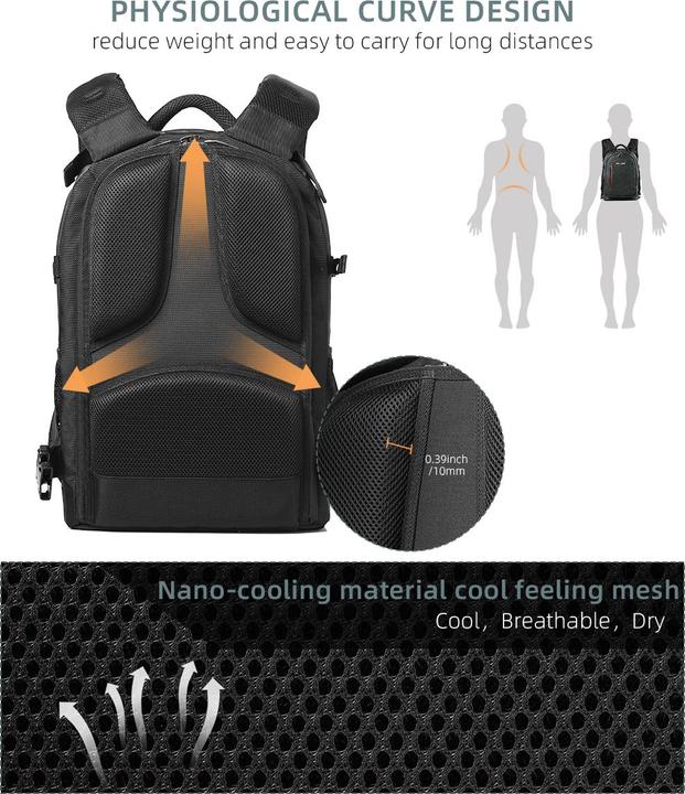 Immagine prodotto K&F Concept Zaino 23L Nature Wander 06 (mimetico) (Borsa a tracolla per fotocamera, 23 l)