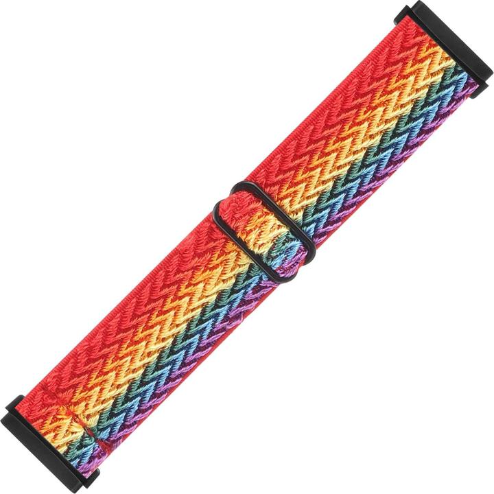 Image du produit Cover-Discount Fitbit Versa 4 / Sense 2 - Bracelet de remplacement en nylon arc-en-ciel (Nylon)